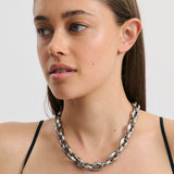 Coffee Bean Dream Necklace - Rhodium Silver