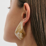 Asta Resin Earring - Beige