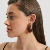 Asta Resin Earring - Smoke