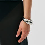 Bubble Cuff - Rhodium Silver