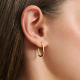 Squoval Hoop - Gold