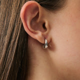 Chubby Huggie - Rhodium Silver