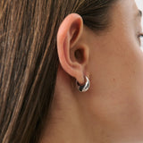 Chubby Huggie - Rhodium Silver