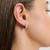 Wrap Huggie - Rhodium Silver