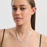 Snake Chain - Rhodium Silver