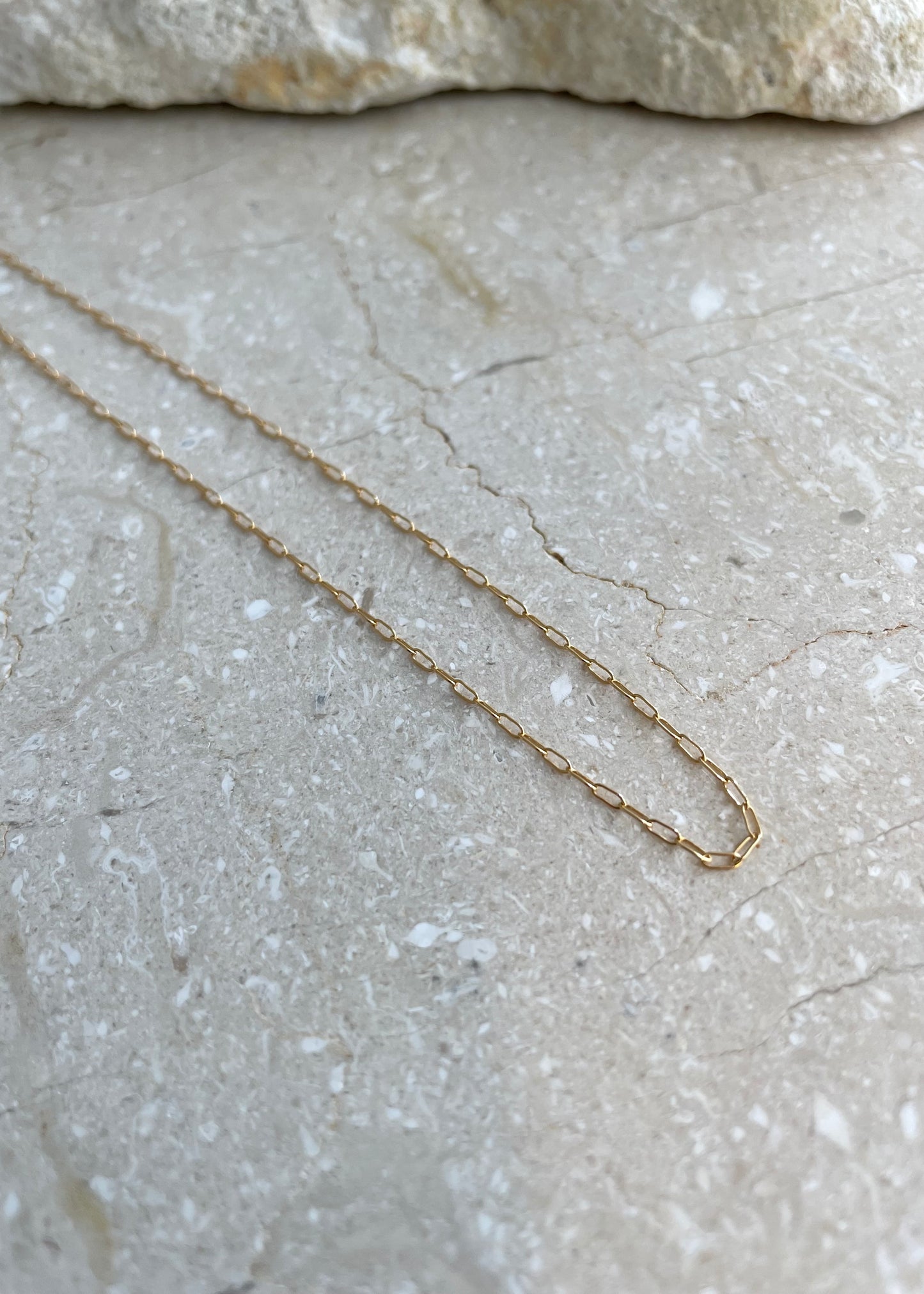 Featured: Gold Long Link Fine Chain Necklace (6695454998609)